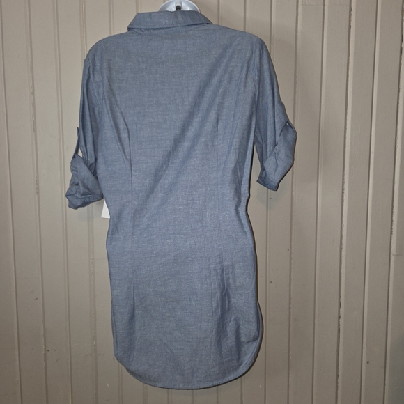 Allison Brittney Blue Button Down Shirt - Picture 2 of 7